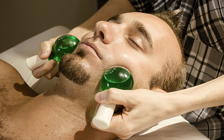 Hands-on facial massage